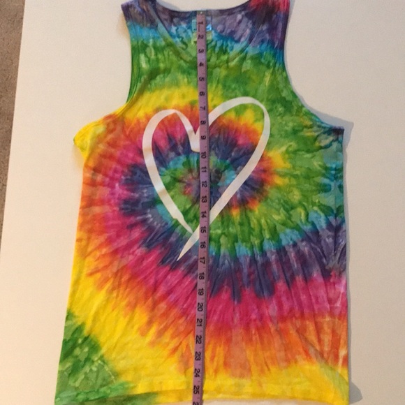 Tie-Dye muscle shirt with Heart-100% Cotton-S - Picture 5 of 7